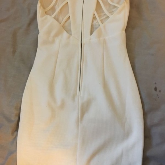 White Bodycon Dress - Picture 3 of 4